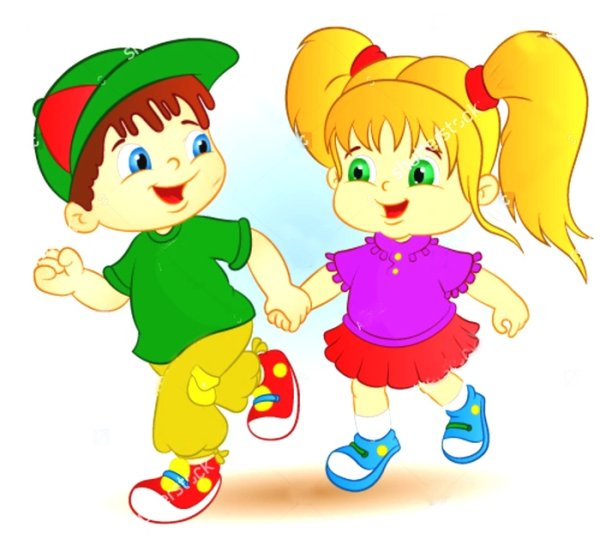 Мальчик и девочка мультяшные