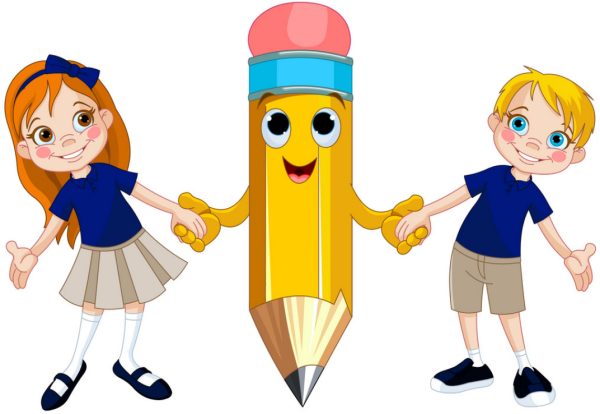 Надпись веселый карандаш