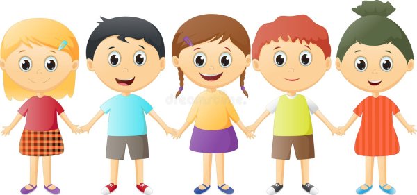 Дети держатся за руки