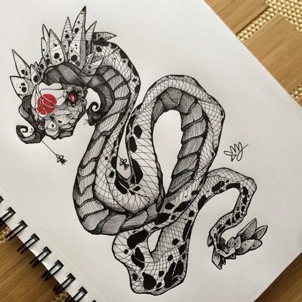 Змеи для скетчбука