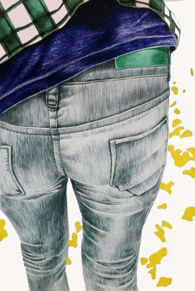 Графические рисунки на джинсах