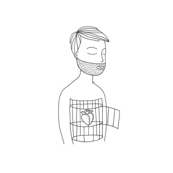 Человек Минимализм рисунок