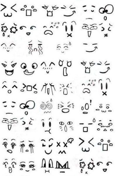 Аниме рожицы