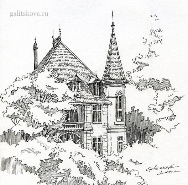 Архитектурная Графика тушью