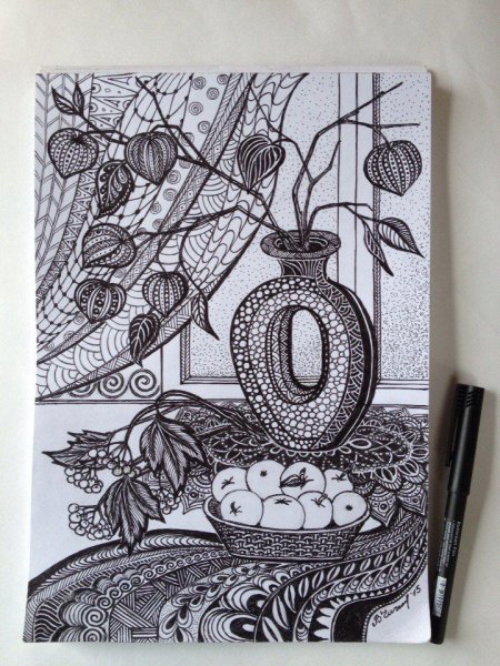 Зентангл натюрморт