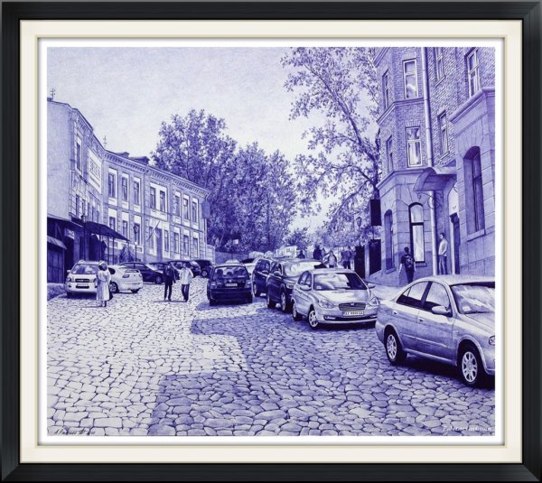 Андрей Полетаев картины шариковой ручкой