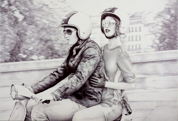 Андрей Полетаев художник шариковой ручкой