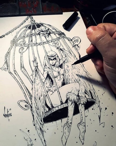 Страшные картины карандашом