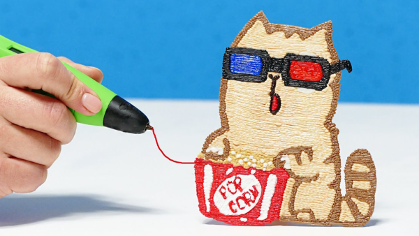 3d-ручка (3д ручка) 3dpen с ЖК-дисплеем