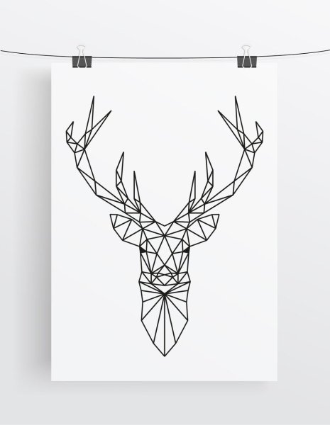 Геометрический олень