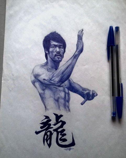 Картины шариковой ручкой