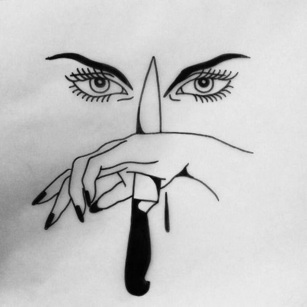 Глаз тату эскиз