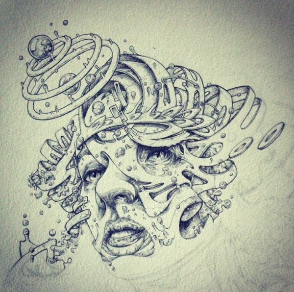 Необычные рисунки карандашом