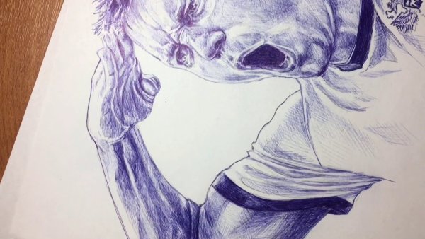 Психодел черно белый