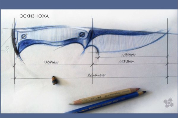 Эскизы охотничьих ножей