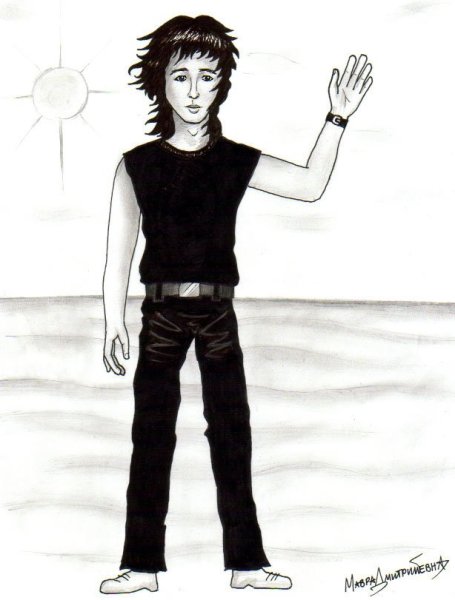 Виктор Цой для срисовки