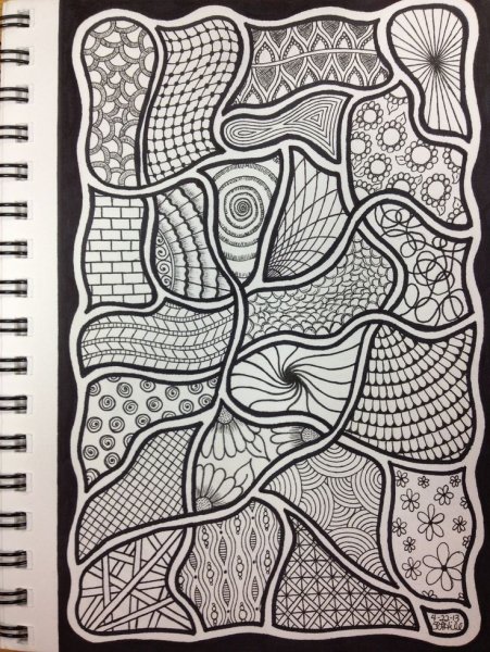 Дудлинг узоры