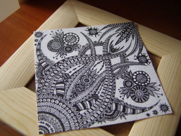 Узоры гелевой ручкой