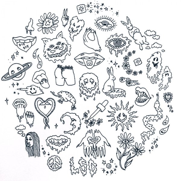 Тату в стиле хендпоук эскизы