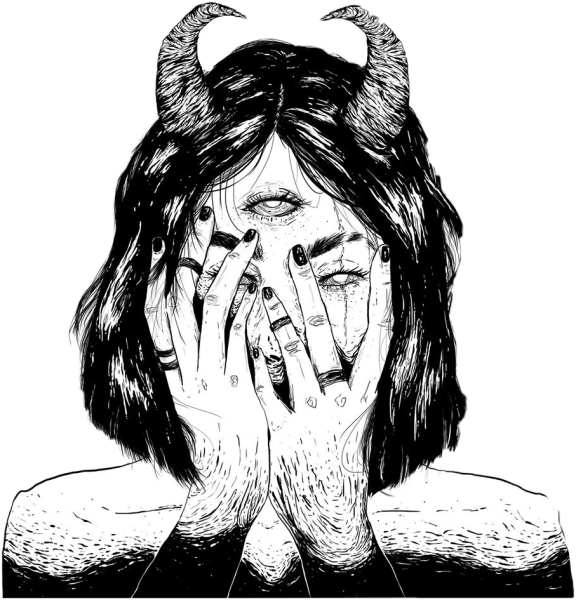 Психоделические грибы эскиз