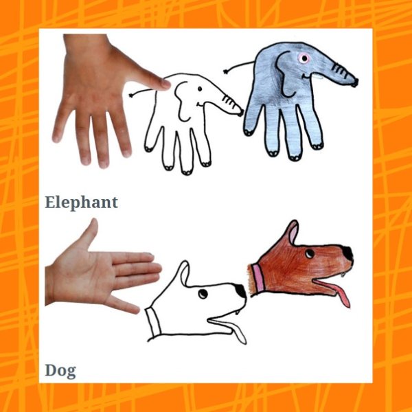 Что нарисовать с помощью ладони