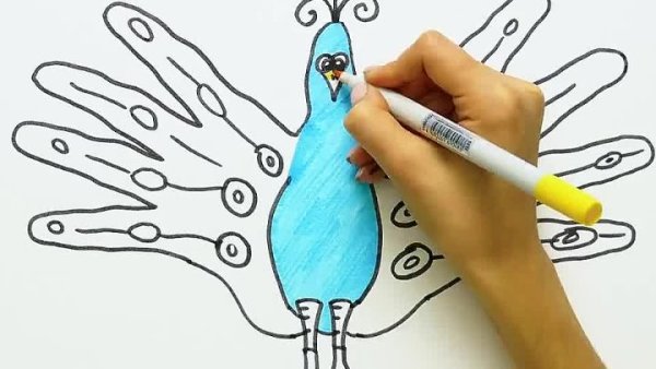 Рисование с помощью руки