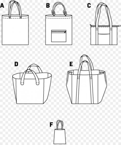 Выкройка сумки тоут