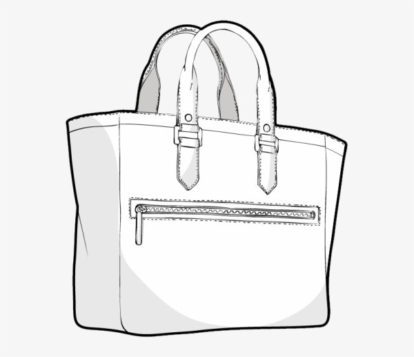 Сумка тоут скетч