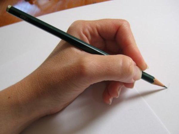 Написание карандашом