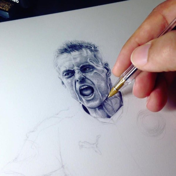 Портреты шариковой ручкой
