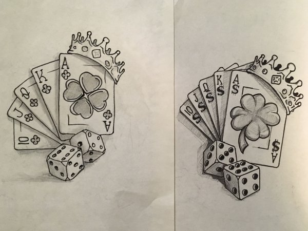 Тату эскизы карты