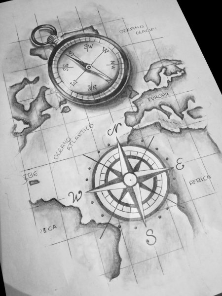 Компас эскиз