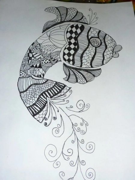 Рисование гелевой ручкой