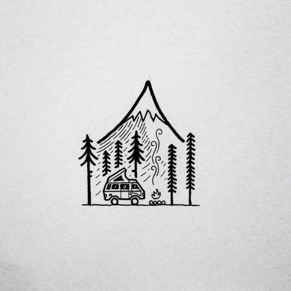 Иллюстрация Минимализм домик