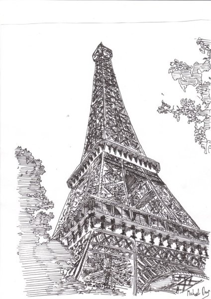 Башня рисунок карандашом
