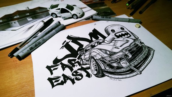 Эскизы тату авто