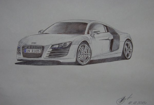 Ауди карандашом