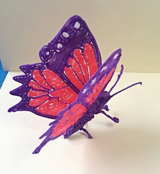 Бабочка 3д ручкой