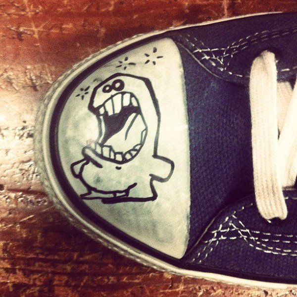 Кеды карандашом для срисовки