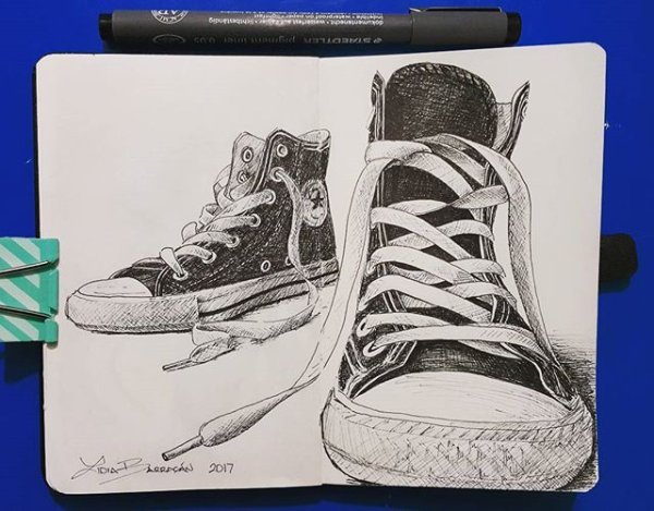 Адидас карандашом