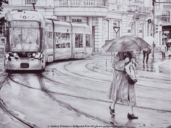 Художник Андрей Полетаев картины шариковой