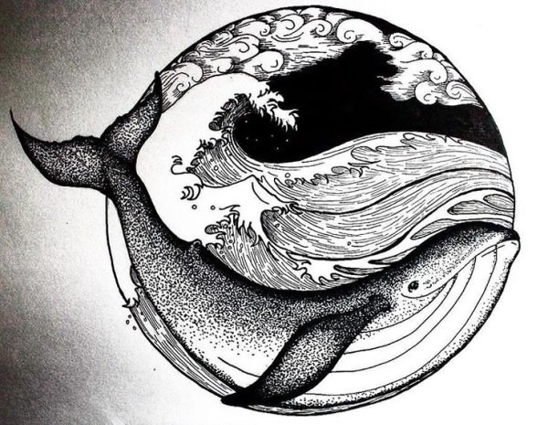 Стилизованный кит