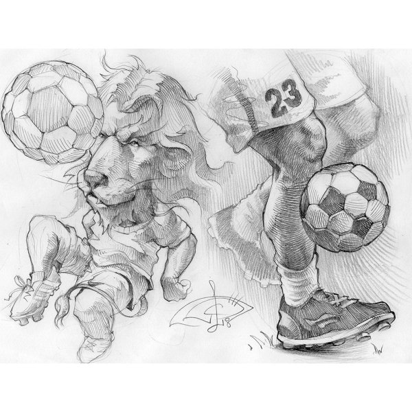 Наброски на тему футбол