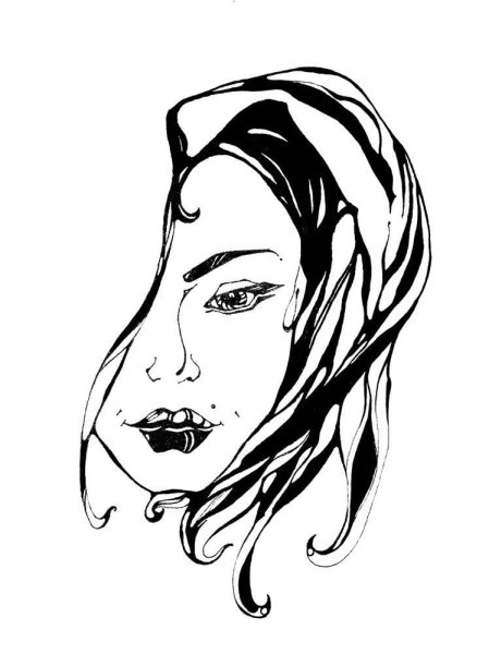 Эскиз девушки