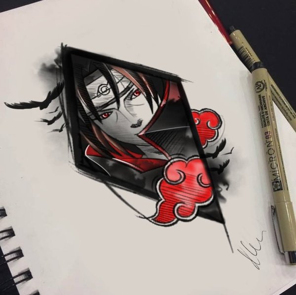Шисуи Учиха набросок