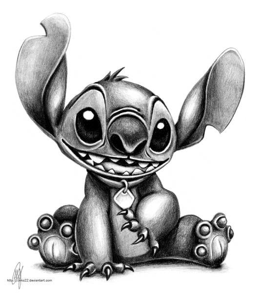 Лило и Стич черный