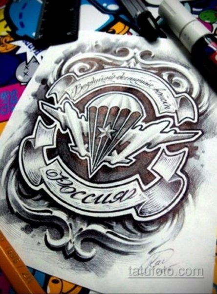 Татуировки ВДВ эскизы