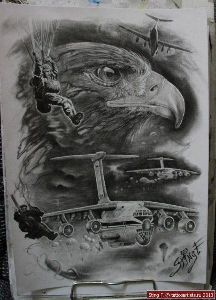 Тату ВДВ эскизы