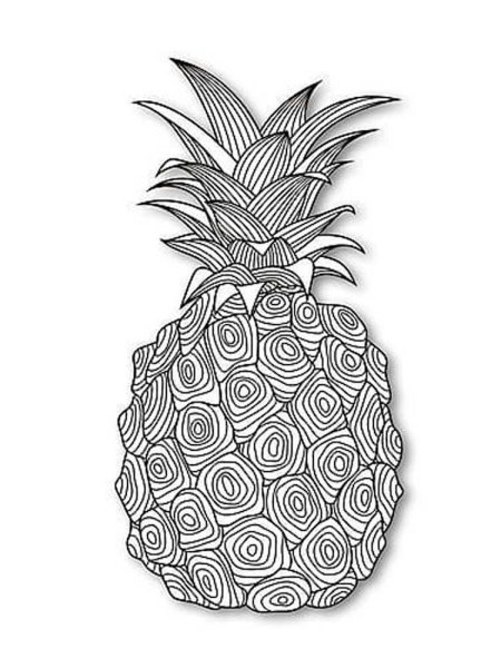Ананас карандашом