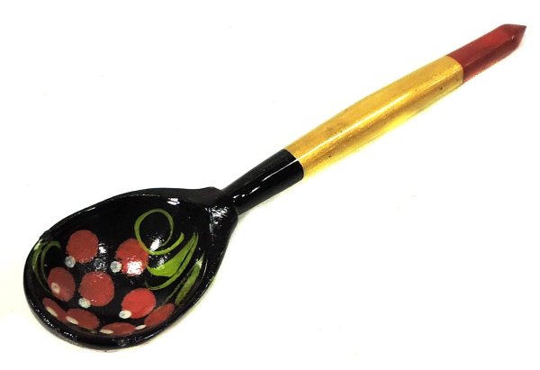 Деревянные ложки на прозрачном фоне